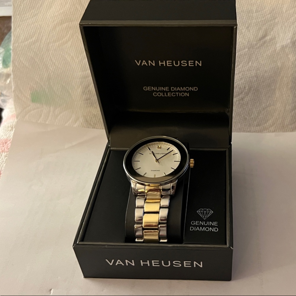 Van Heusen “Diamond” Two-Tone Men's Watch